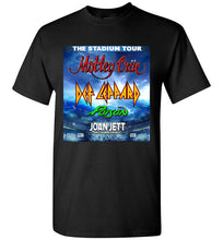 Load image into Gallery viewer, The stadium tour motley crue def leppard poison joan jett unisex tshirt